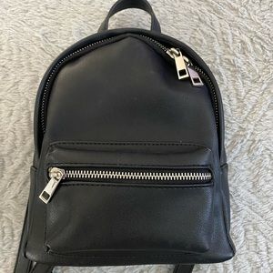 BP. Faux Leather Mini Backpack in Black